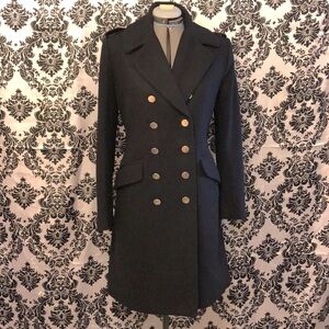 H&M  military insp double breasted jacket coat 10M/Fit small or medium